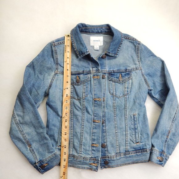 Old Navy Womens Denim Jean Jacket Button Down Medium Wash Size SM - Picture 3 of 9